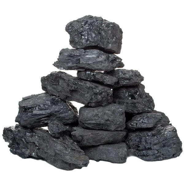 Black solid material shown alongside the torrefaction process